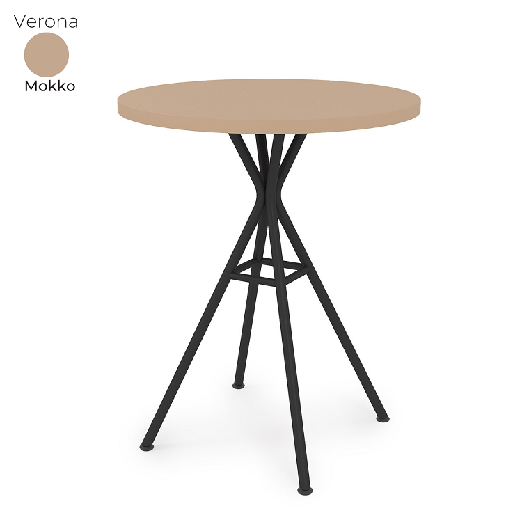 Стол обеденный круглый Алсав 21Verona.006.R Mokko