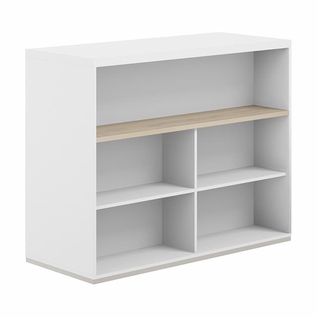 Стеллаж-комбо 1638 двухсторонний Norden Allegro AG.256.201.676.WH с топом и экраном ЛДСП