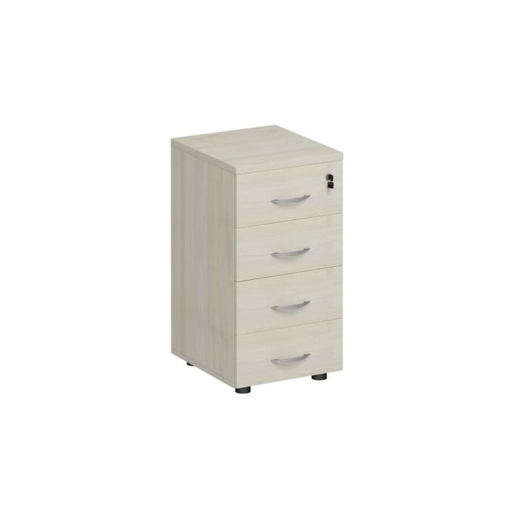 Тумба приставная 4-х ящичная с замком Юнитекс Комфорт КФ К.311 ДШ (40x45x75) дуб шамони