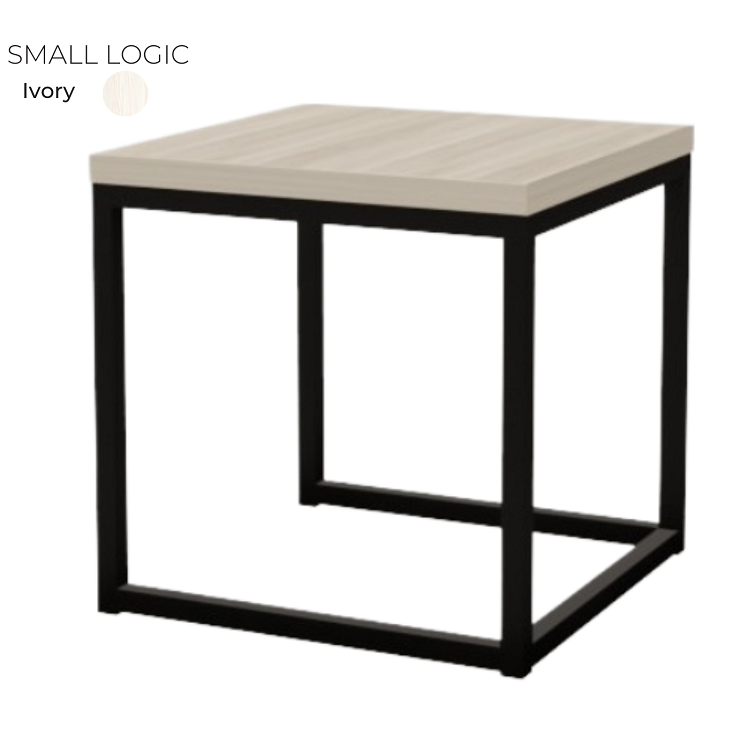 Стол журнальный квадратный маленький Алсав SMALL LOGIC 21S-LOGIC.001 Ivory