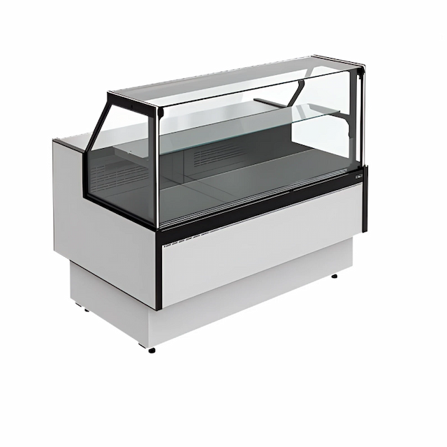 Витрина холодильная Carboma PRAIA 2 GC85 VM 1,25-1 выдвижные поддоны с боковинами 9006-9005