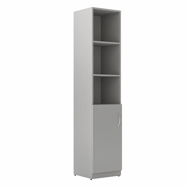 Шкаф колонка с глухой малой дверью Skyland SR-5U.5(L) серый 386х375х1815 SIMPLE