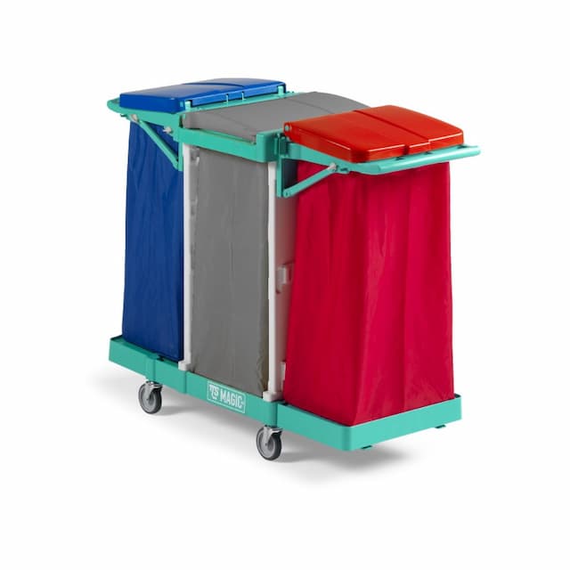 Тележка для горничной TTS MAGIC LINE 50B с держателями для 3-х мешков