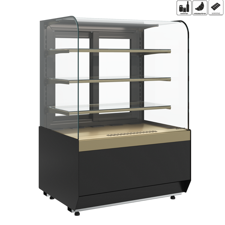 Витрина холодильная Carboma KR70 VM 1,3-1 LIGHT (9005-0109)