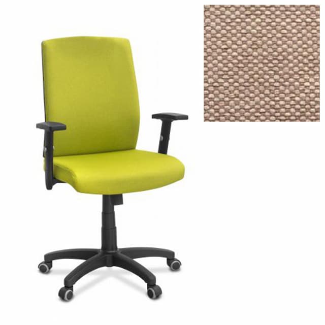 Офисное кресло для персонала Юнитекс Alfa A/SL/1D ткань Bahama бежевая