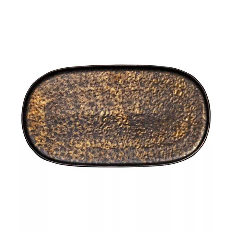Блюдо овальное без рима 34x19 см Fortessa Nivo Metallic World of Colours D752.234.0000