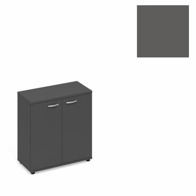 Шкаф низкий закрытый Юнитекс А4 (78x36.4x81) А4 9351 АР антрацит премиум
