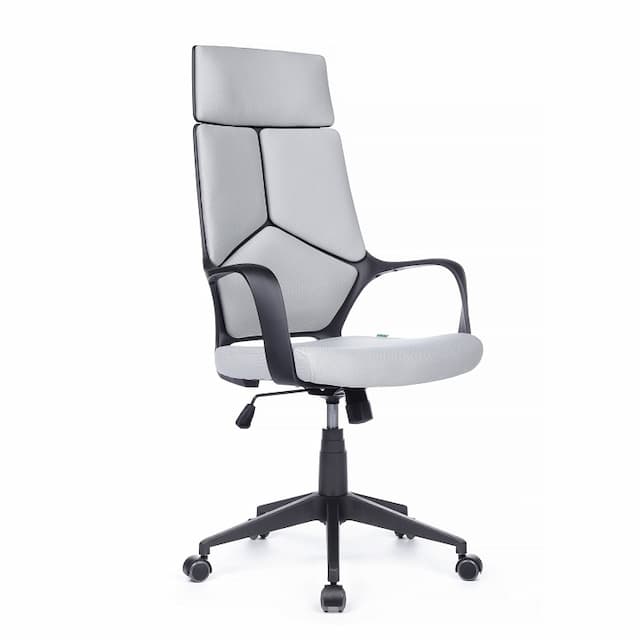 Кресло офисное Riva Chair IQ Rv (8989) черный пластик/светло-серый