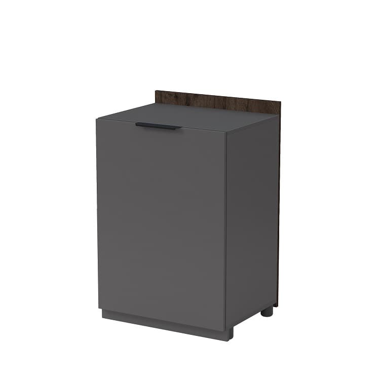 Модуль тумбы распашной средний Алсав MAGNETIC 15ТР-С.806 (568х460х860) брауни/graphit