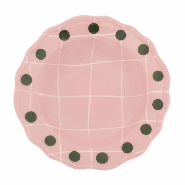 Тарелка глубокая Ø 23 см Bitossi Quadri QRI00306 Rosa