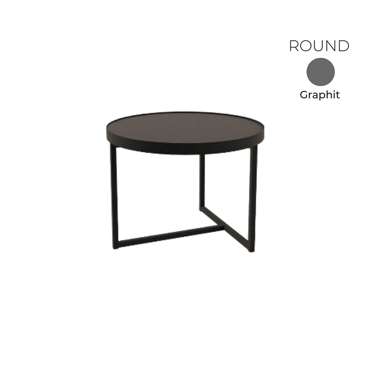 Стол журнальный круглый Алсав 21ROUND.006 Graphit