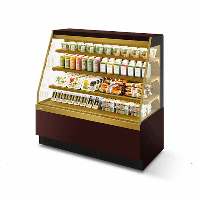 Витрина кондитерская Chilz VETE II KUB OF 130 ВК203 (шоколад/золотой глянец)