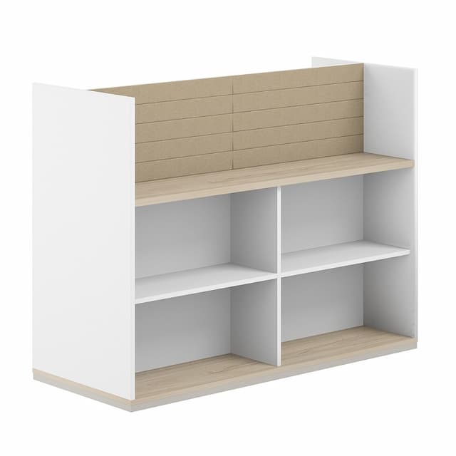 Стеллаж-комбо 1638 двухсторонний Norden Allegro AG.256.400.666.BG с экраном тканевым высоким