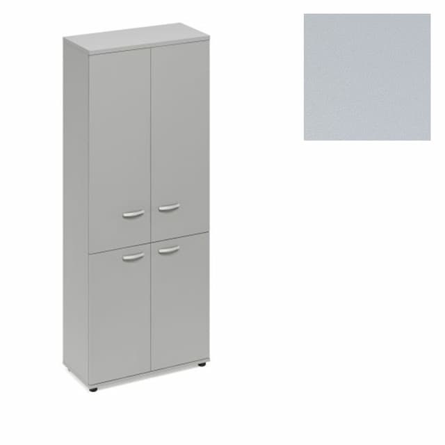 Шкаф для документов закрытый 4-х дверный Юнитекс А4 (78x36.4x193) А4 9373 СЕ серый