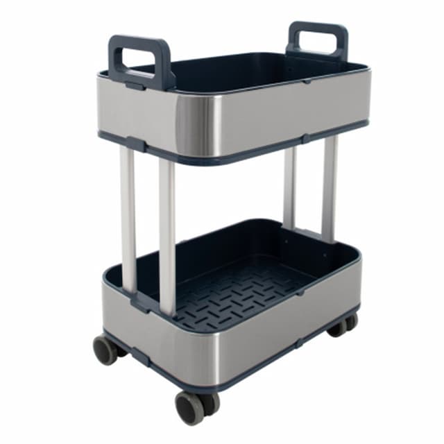 Тележка сервировочная, 2 яруса Foodatlas JAH-018