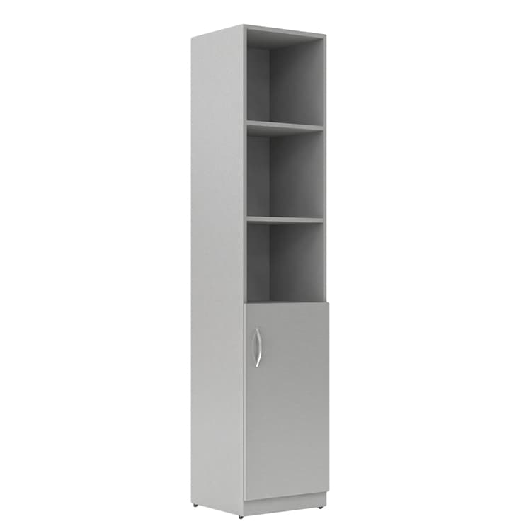 Шкаф колонка с глухой малой дверью Skyland SR-5U.5(R) серый 386х375х1815 SIMPLE