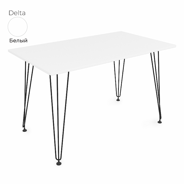 Стол обеденный прямоугольный Алсав 21Delta.008 белый