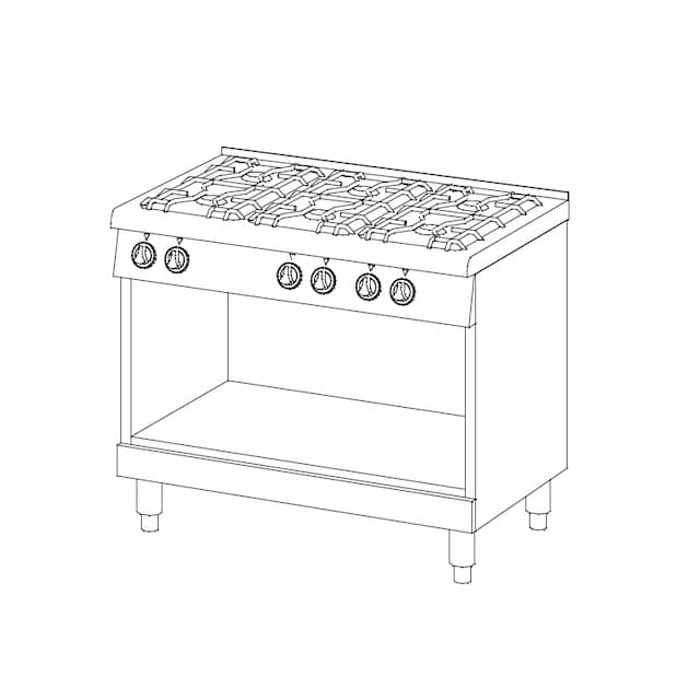 Плита газовая Ascobloc AGH 610