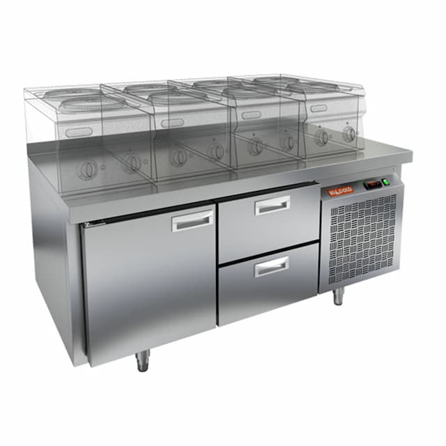 Стол охлаждаемый под тепловое оборудование Hicold SN 12/TN LT