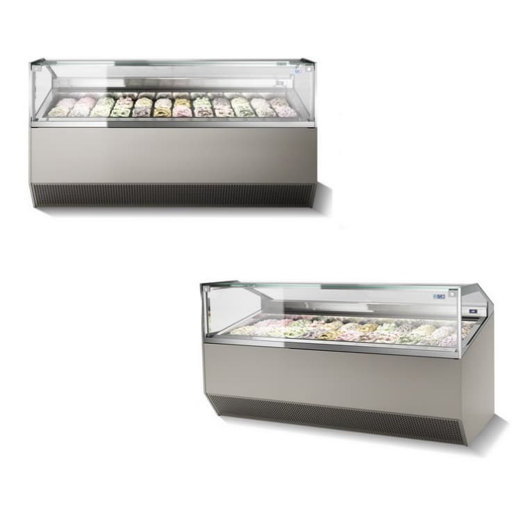 Витрина для мороженого ISA Supercapri H135 120 RAL7022