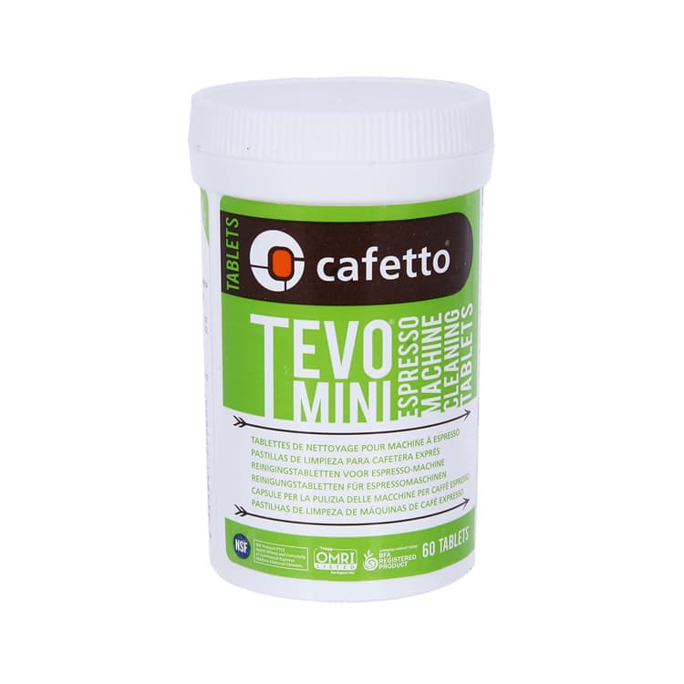 Cредство для чистки автоматических кофемашин Cafetto TEVO Mini Tablets (1,5x60 таб),органик.